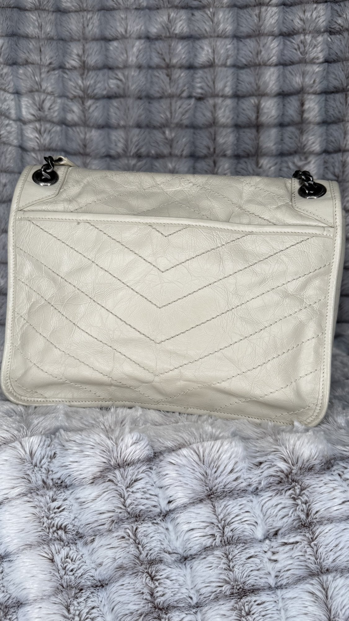 Saint Laurent Niki Baby Vintage Leather Shoulder Bag