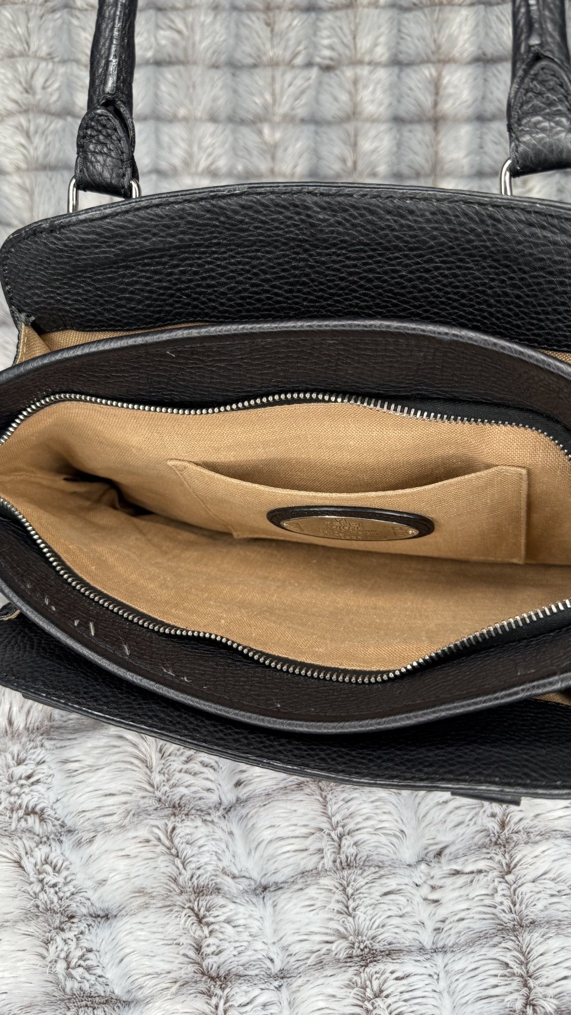 Fendi Selleria Romano Equestrian Bag – Black