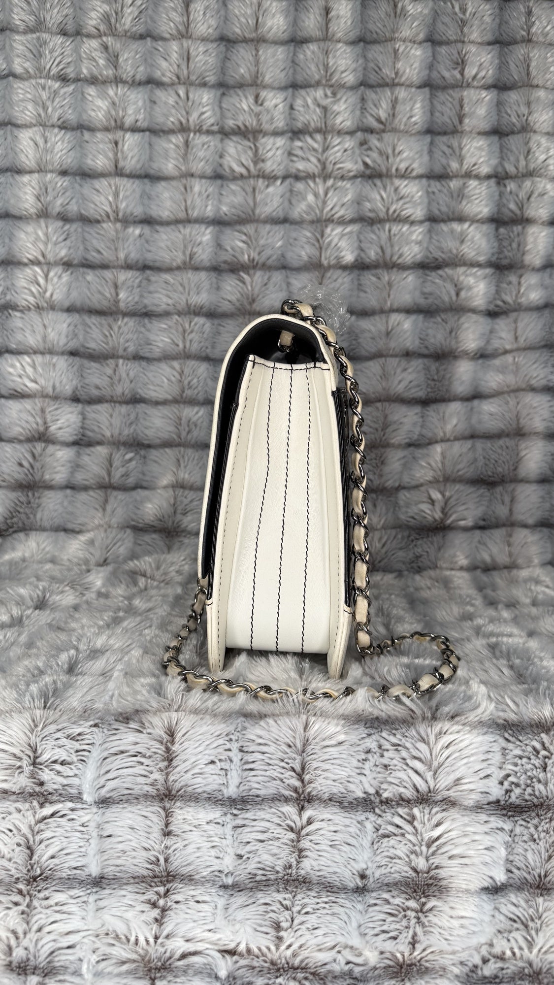 Chanel Square Chocolate Bar Flap Bag