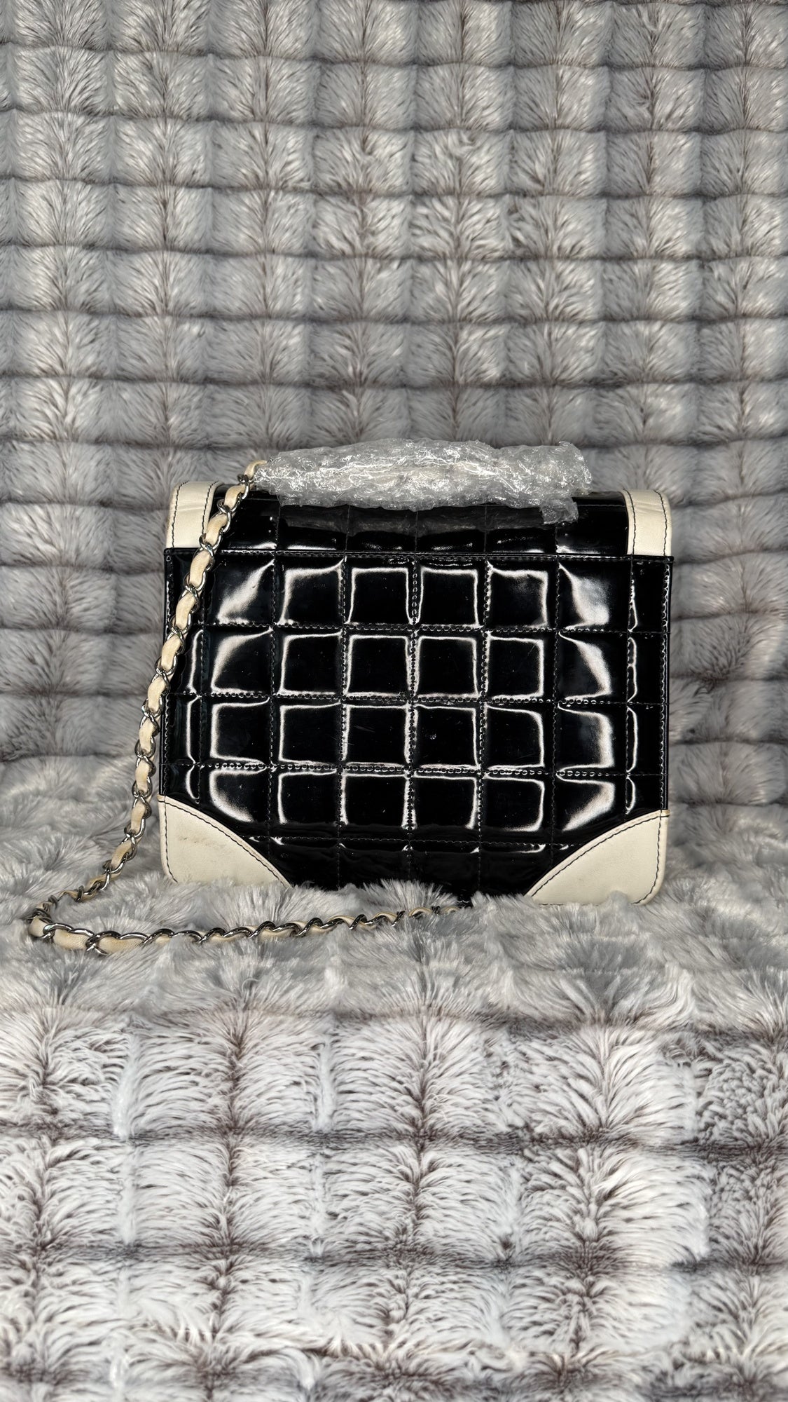 Chanel Square Chocolate Bar Flap Bag