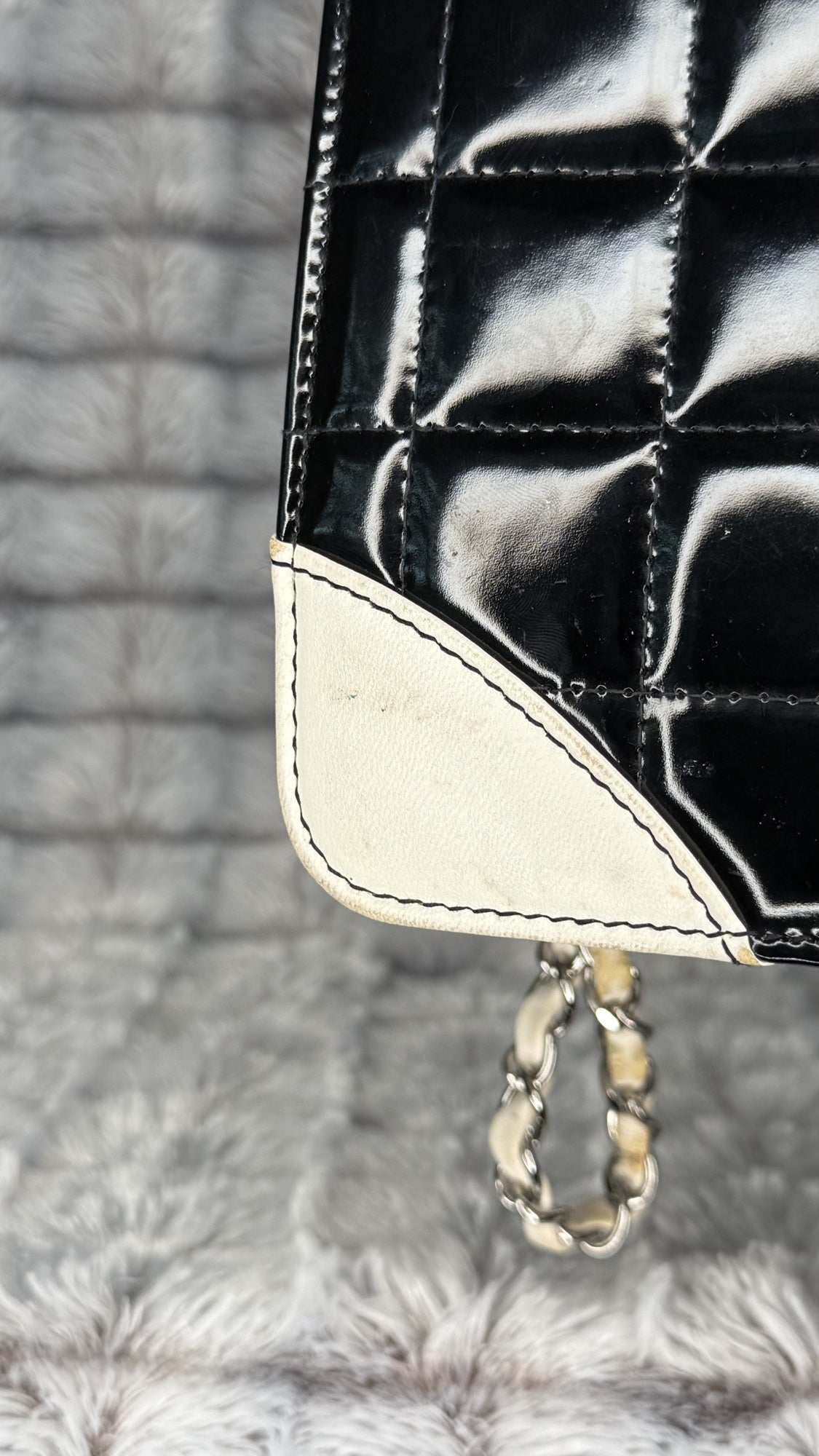 Chanel Square Chocolate Bar Flap Bag