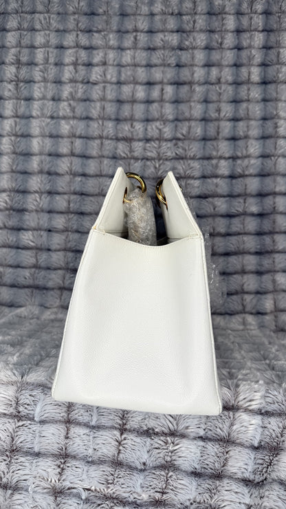 Chanel XL Grand Shopping Tote (GST) Caviar Leather – White