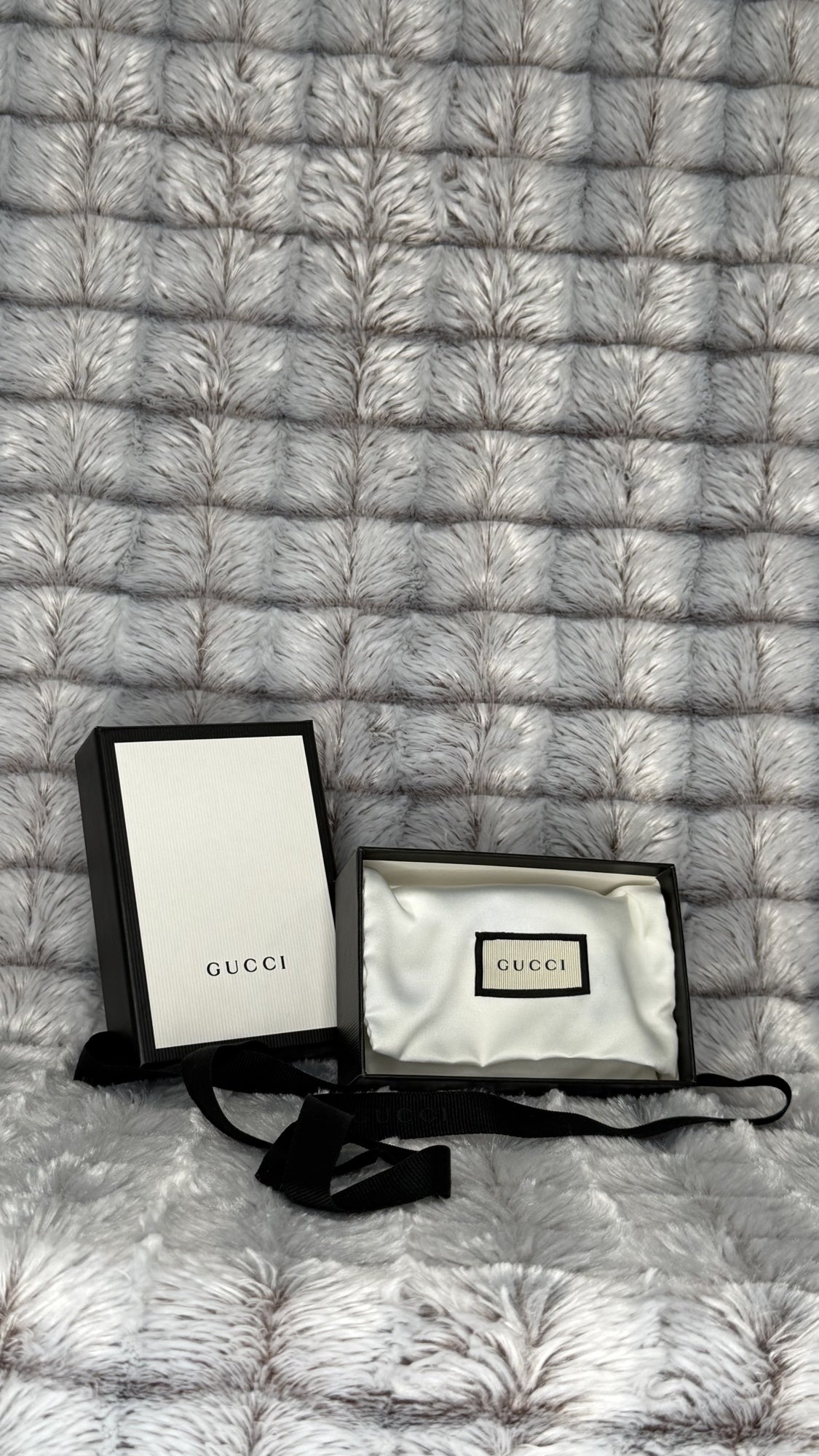 Gucci Marmont Tri-Fold Compact Wallet – Red Leather