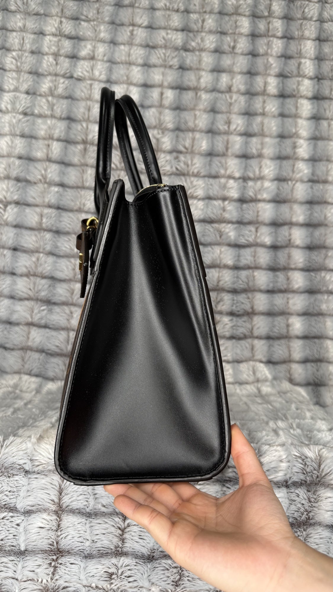 LOUIS VUITTON Bag Tricolor Leather Canvas