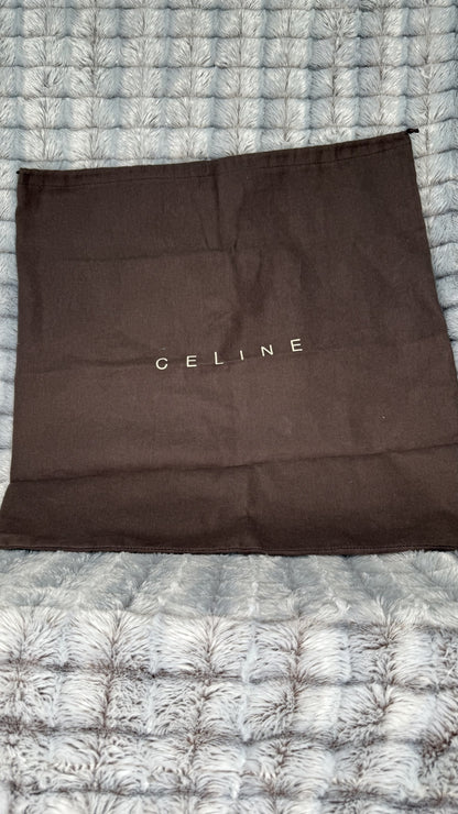 Celine Soft Gathered Leather Shoulder Bag – Coral