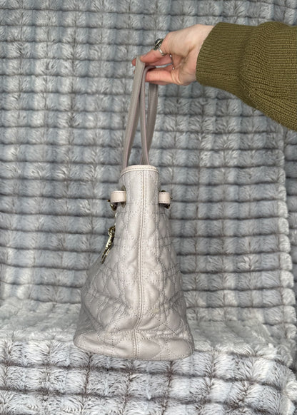 Christian Dior Medium Cannage Panarea Tote – White