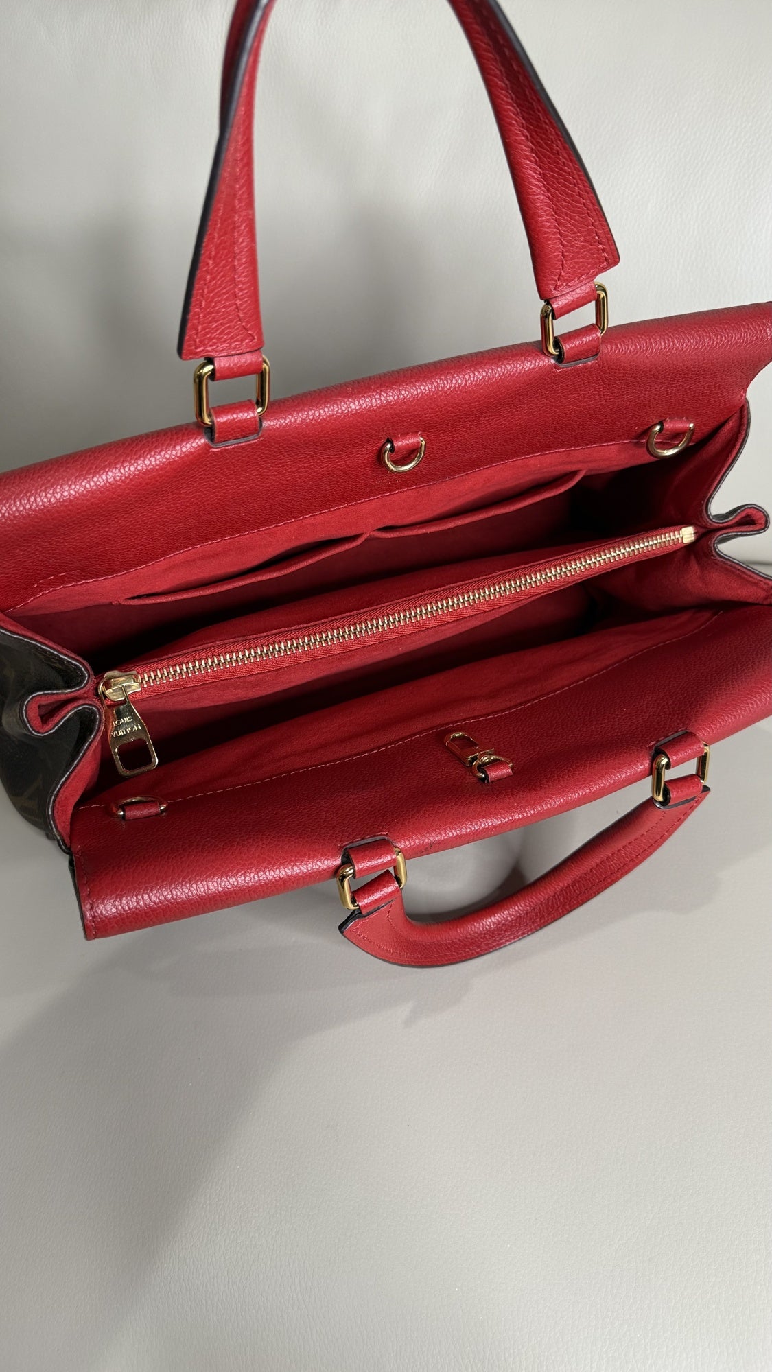 Louis Vuitton Monogram Montaigne MM - Cherry Red