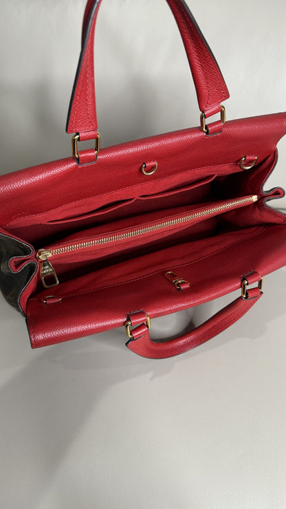 Louis Vuitton Monogram Montaigne MM - Cherry Red