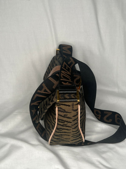 Fendi Zebra Print Baguette Shoulder Bag
