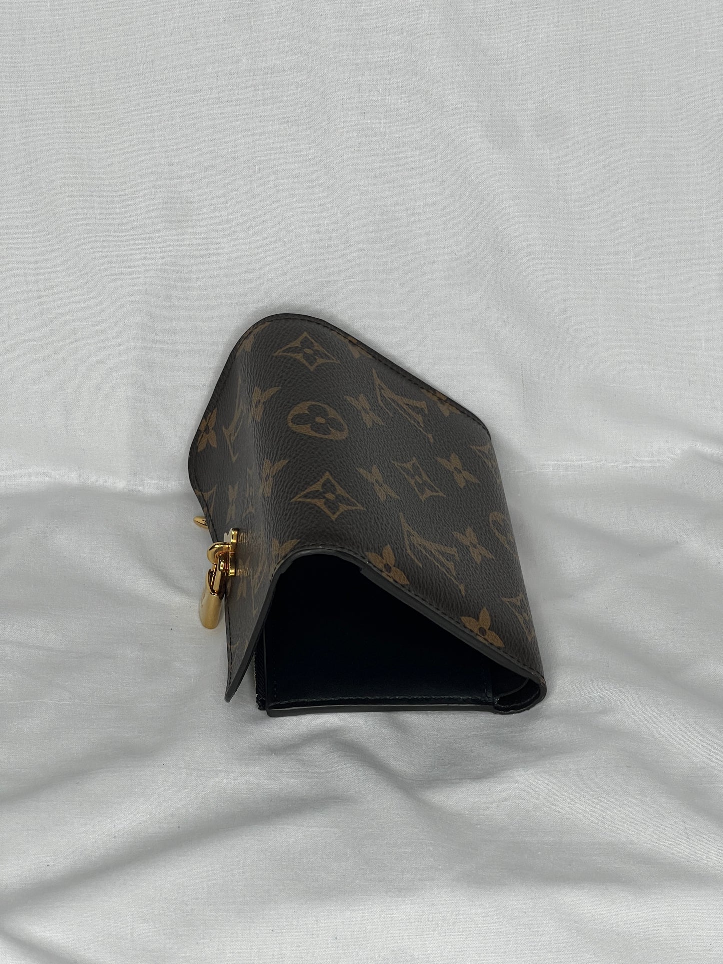 Louis Vuitton Monogram Flower Lock Compact Wallet