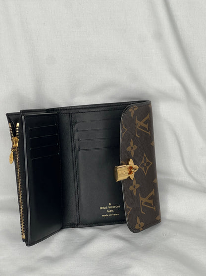 Louis Vuitton Monogram Flower Lock Compact Wallet