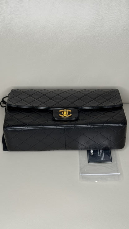 CHANEL Lambskin Quilted Medium Double