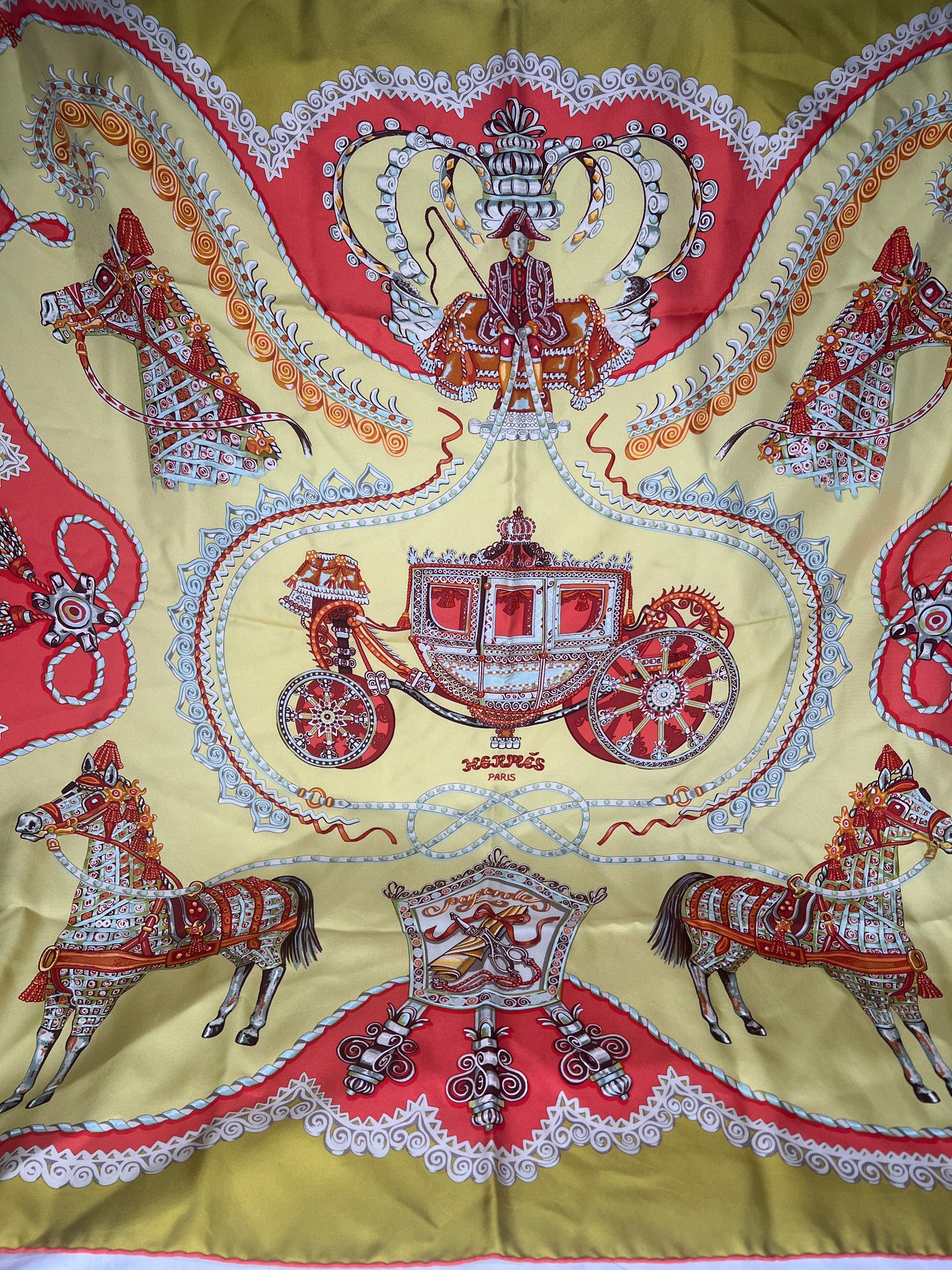 Hermès “Paperoles” Silk Scarf by Claudia Stuhlhofer-Mayr