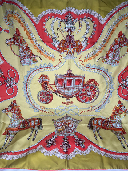 Hermès “Paperoles” Silk Scarf by Claudia Stuhlhofer-Mayr