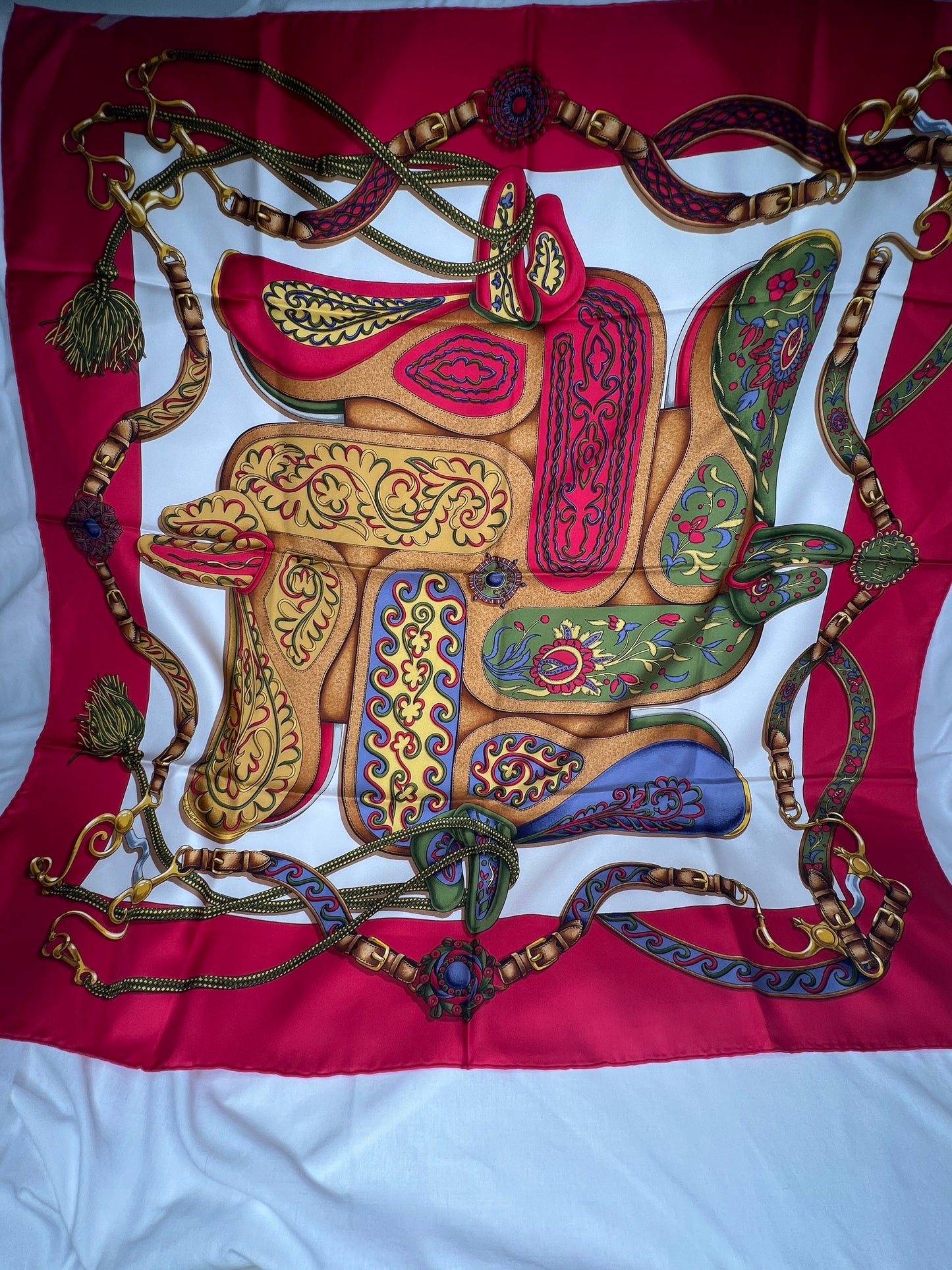 Hermès “Festival” Vintage Silk Scarf by Henri d’Origny