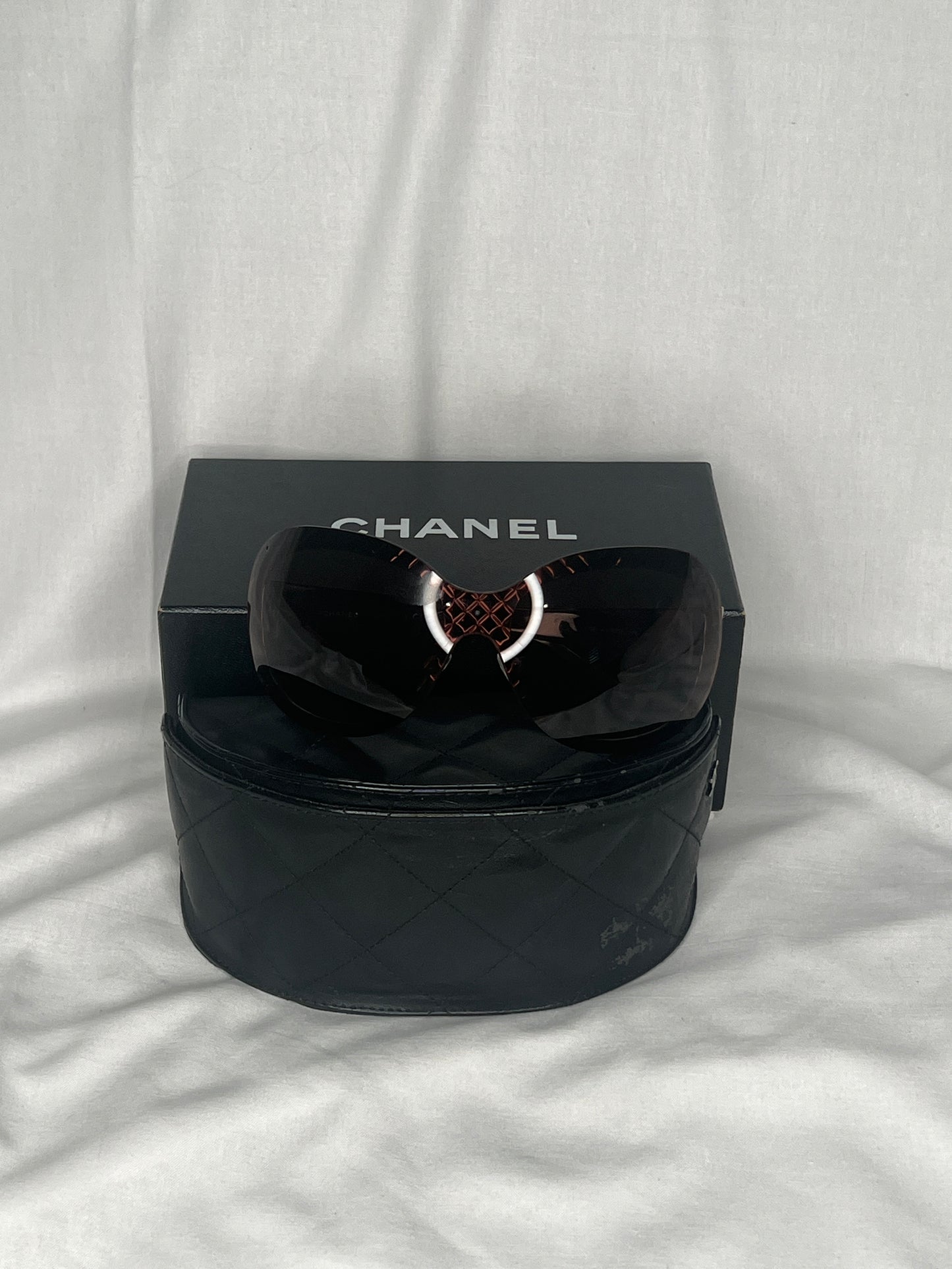 Chanel 4165 Quilted Brown Gradient Oversized Sunglasses