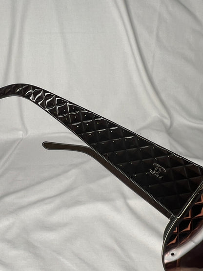 Chanel 4165 Quilted Brown Gradient Oversized Sunglasses