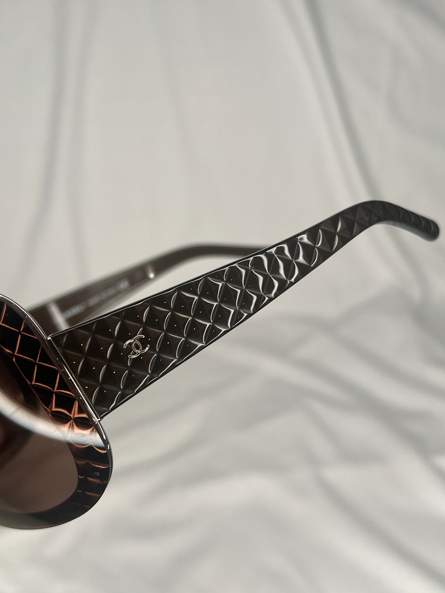 Chanel 4165 Quilted Brown Gradient Oversized Sunglasses