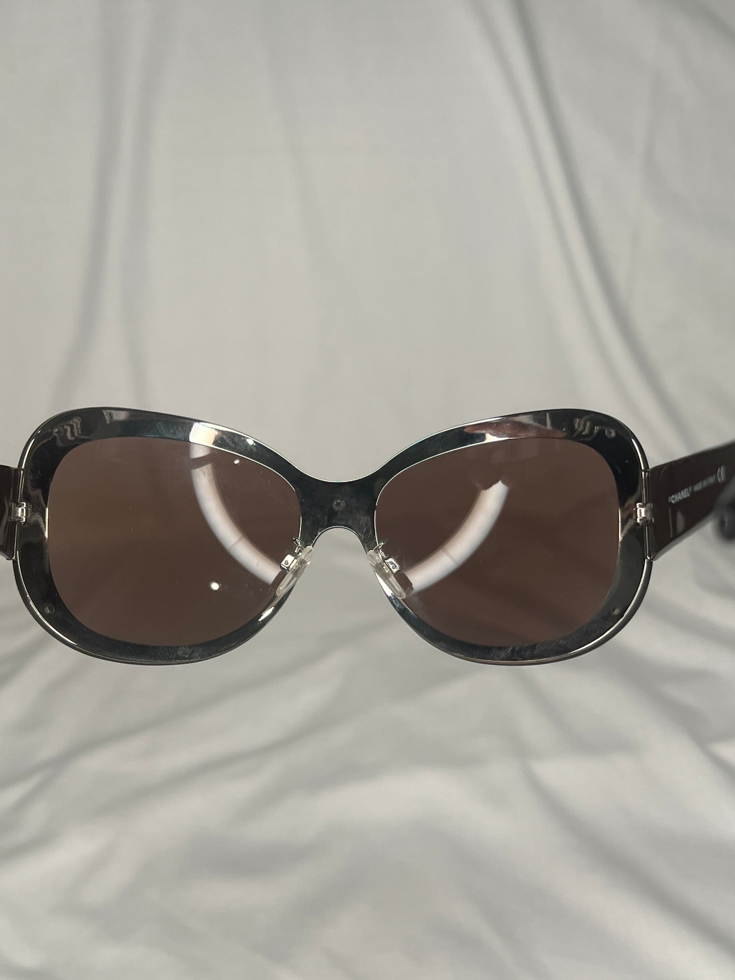 Chanel 4165 Quilted Brown Gradient Oversized Sunglasses