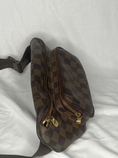 Louis Vuitton Melville Bum Bag in Damier Ebene Canvas