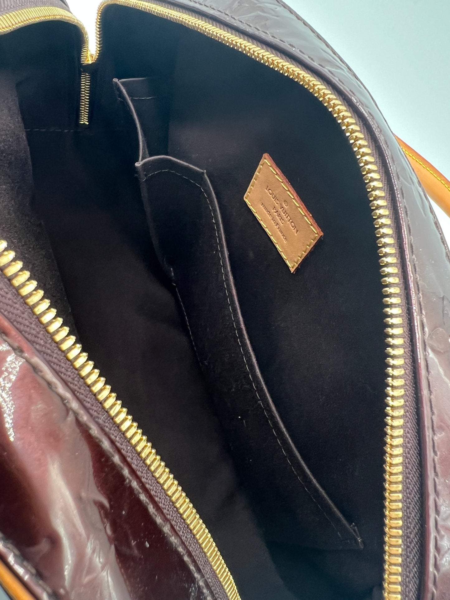 Louis Vuitton Summit Drive Monogram Vernis Amarante Handbag