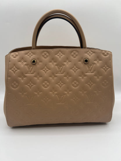 Louis Vuitton Montaigne MM in Dune Monogram Empreinte Leather