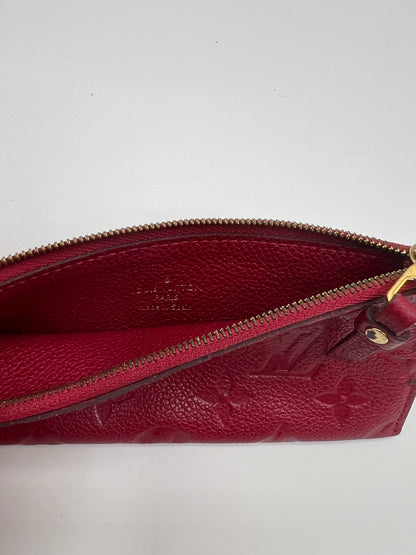 Louis Vuitton Sarah Long Wallet in Red Monogram Empreinte Leather