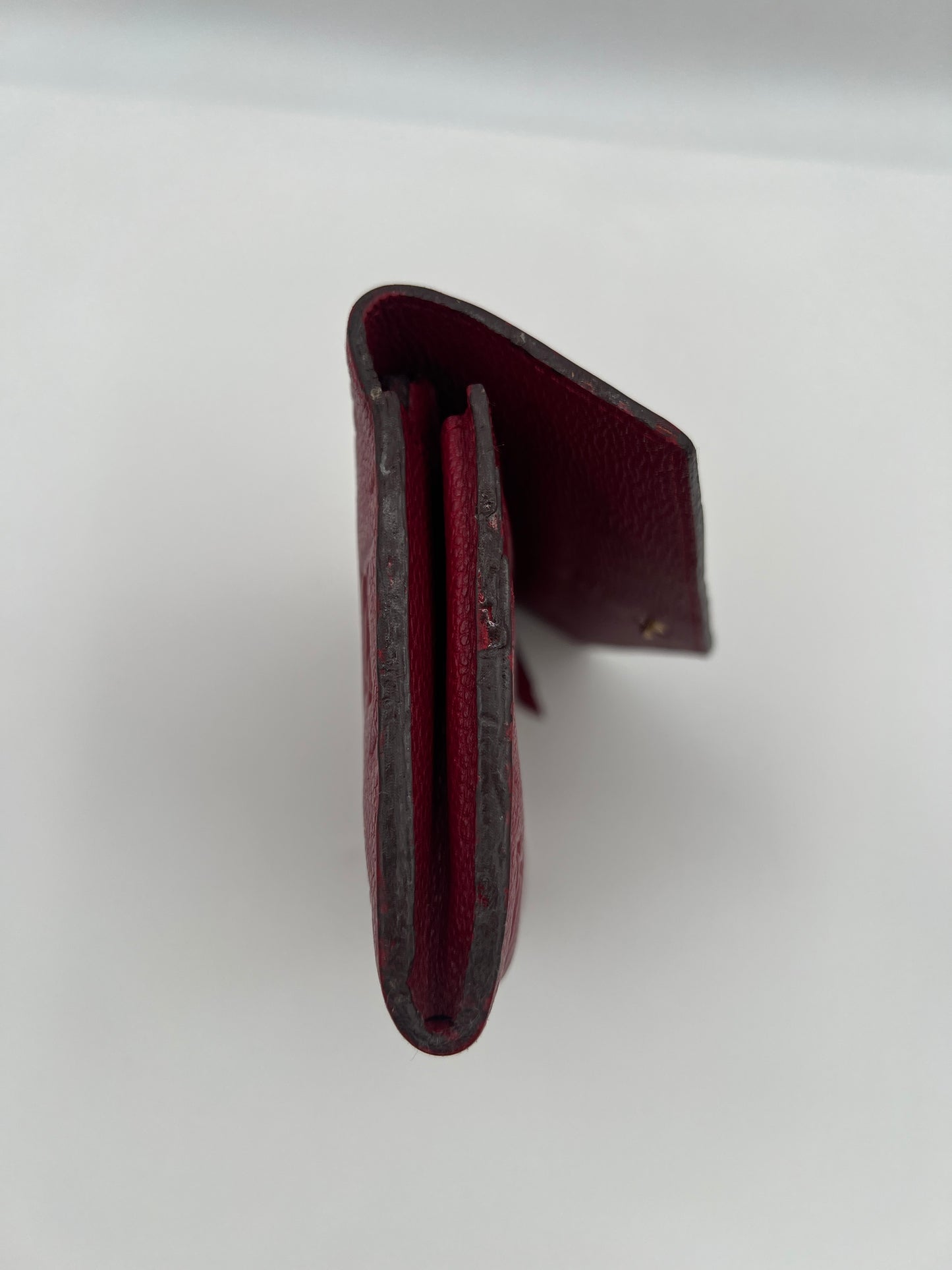 Louis Vuitton Sarah Long Wallet in Red Monogram Empreinte Leather
