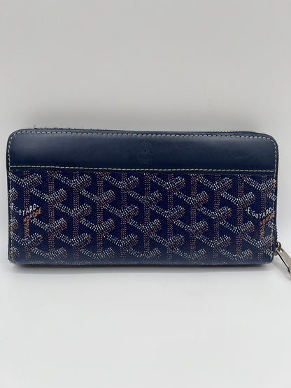 Goyard Goyardine Saint Sulpice Long Wallet – Navy Blue