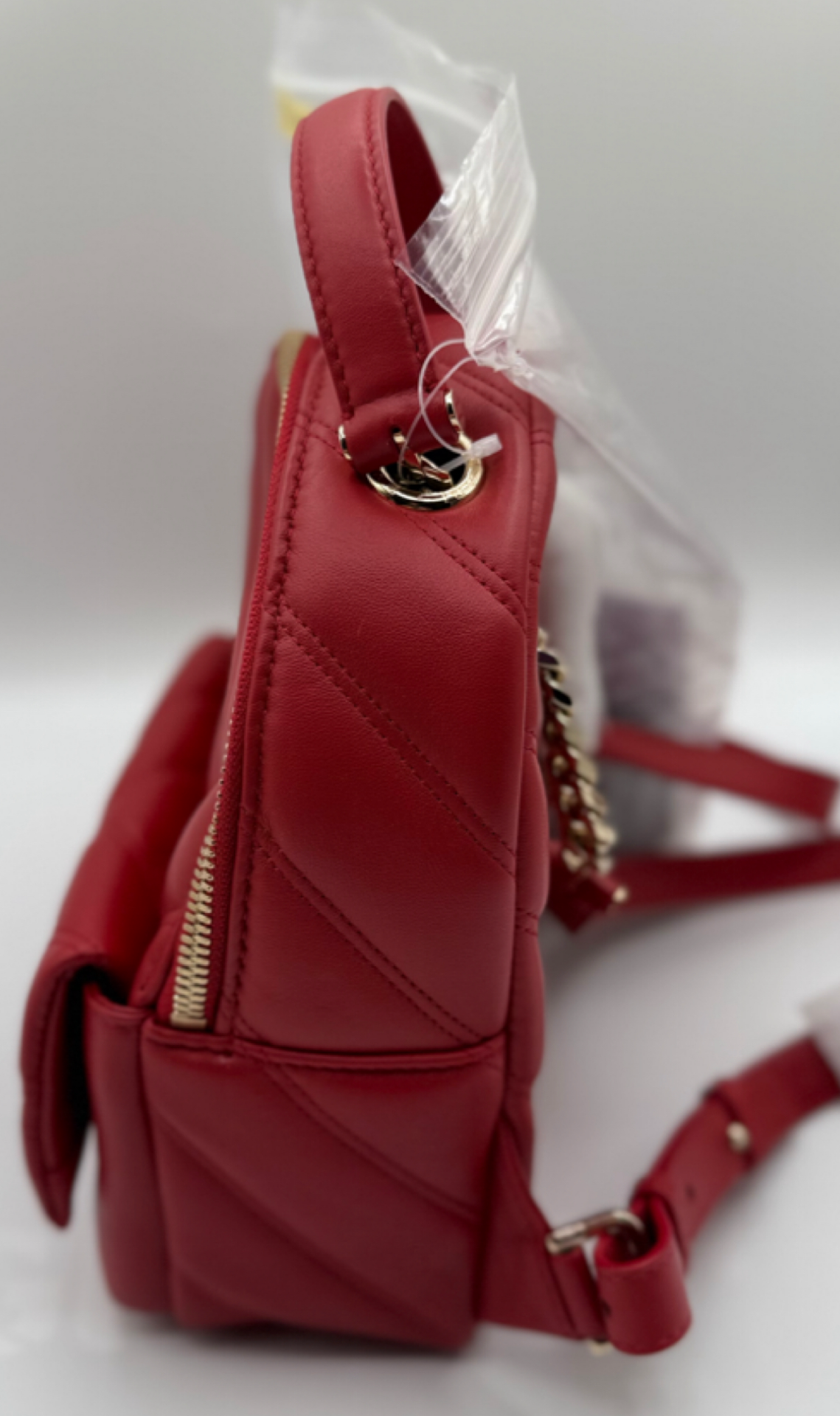 Bvlgari Serpenti Cabochon Quilted Leather Backpack – Red