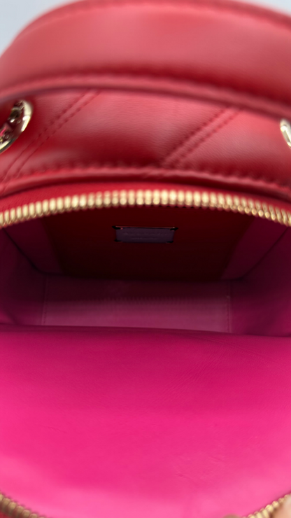 Bvlgari Serpenti Cabochon Quilted Leather Backpack – Red