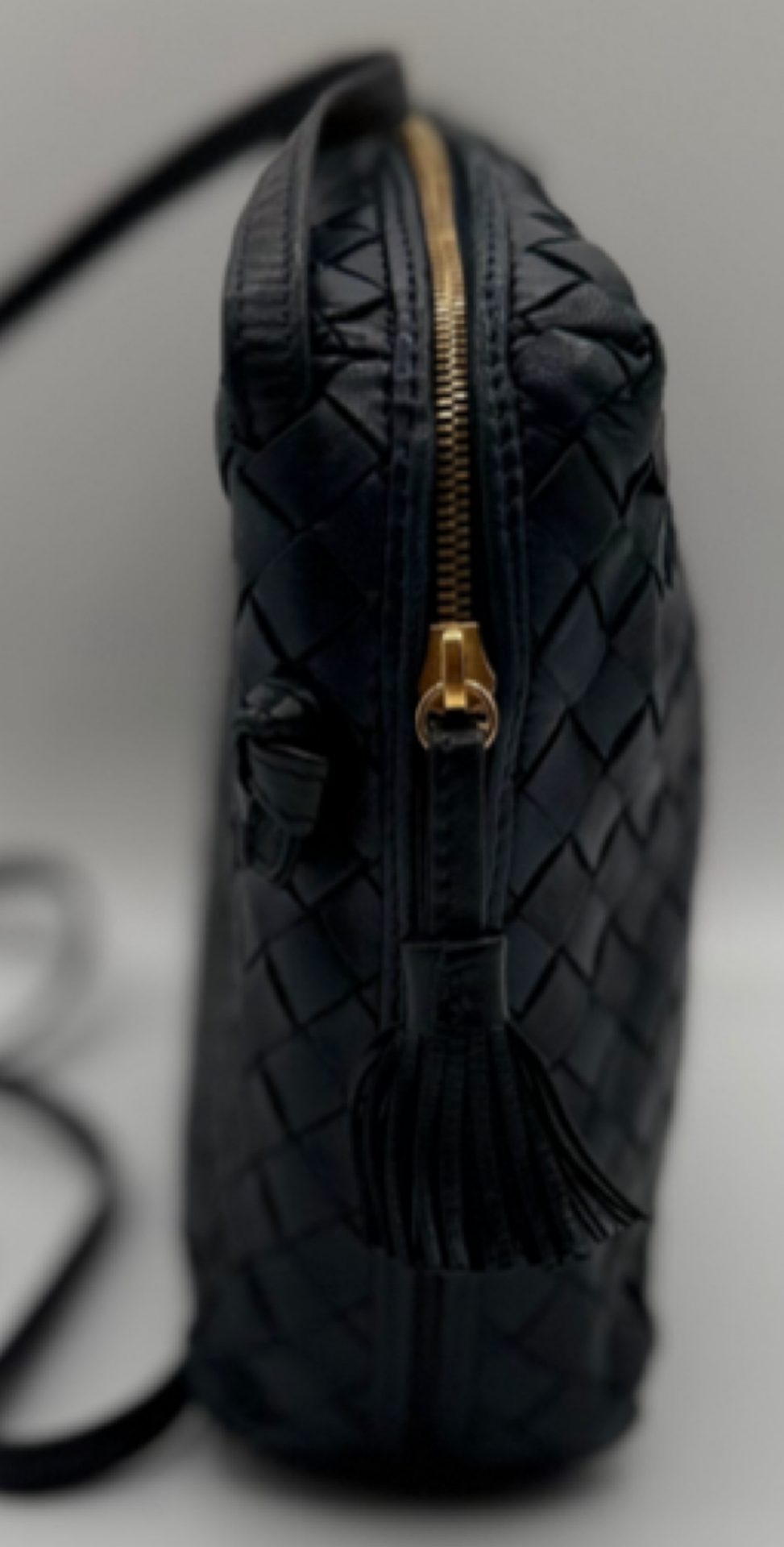 Bottega Veneta Intrecciato Nodini Crossbody Bag – Black