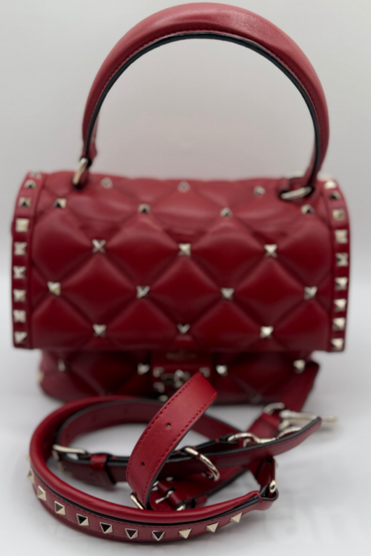 Valentino Garavani Candy Stud Quilted Leather Shoulder Bag