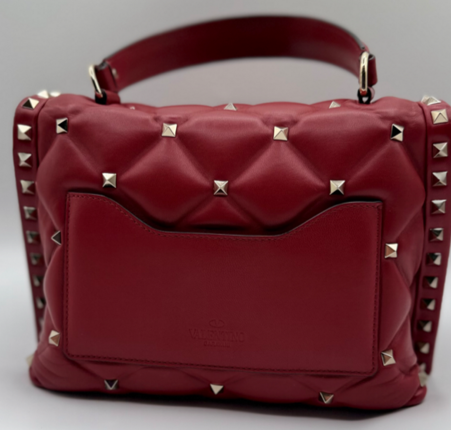 Valentino Garavani Candy Stud Quilted Leather Shoulder Bag