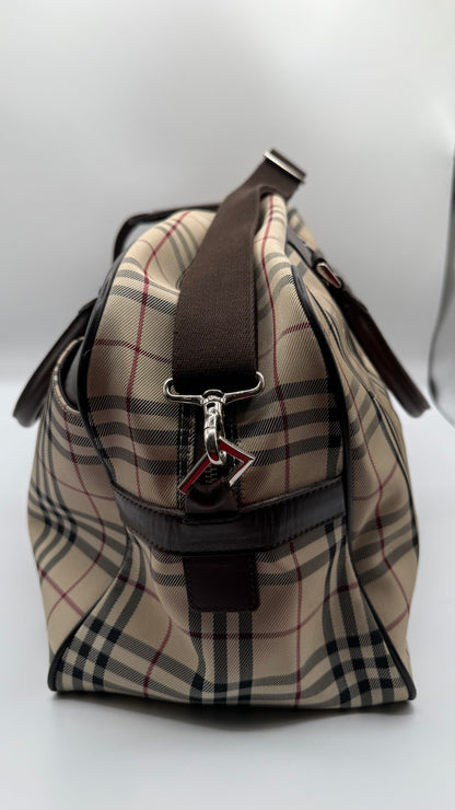 Burberry Nova Check Boston Duffle Bag