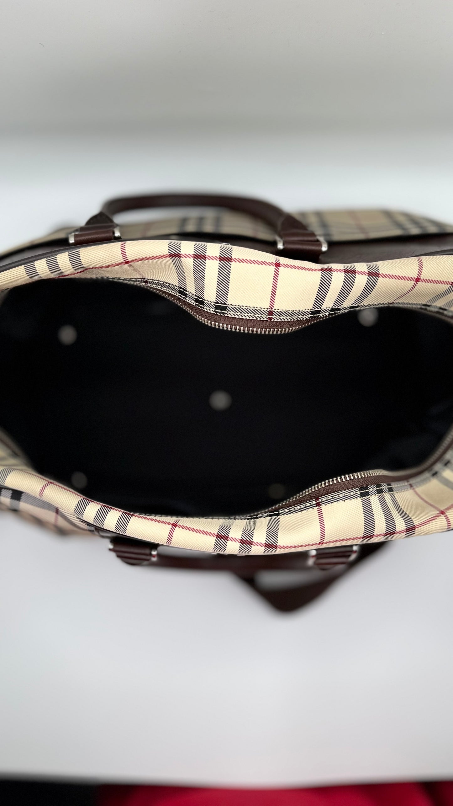 Burberry Nova Check Boston Duffle Bag