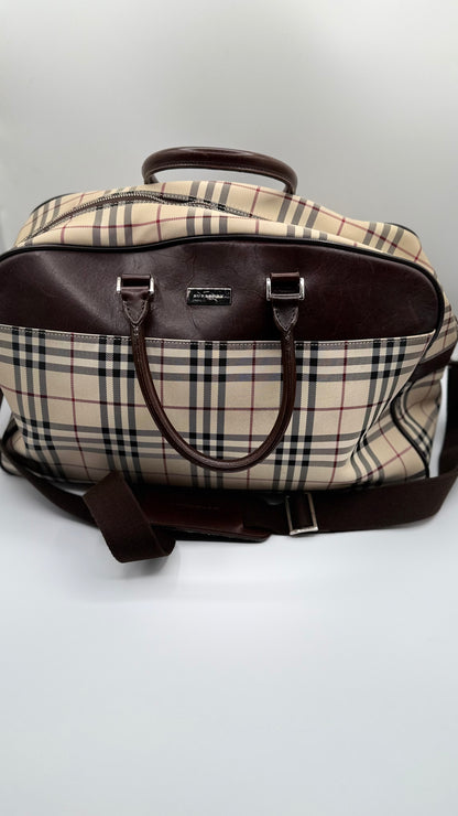 Burberry Nova Check Boston Duffle Bag
