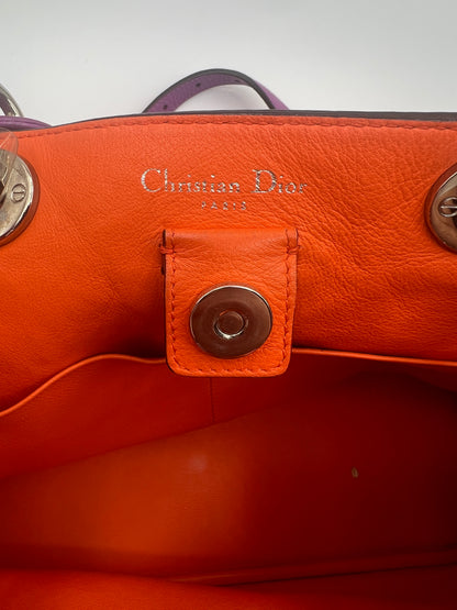 Dior Purple Leather Medium Diorissimo Shopper Tote