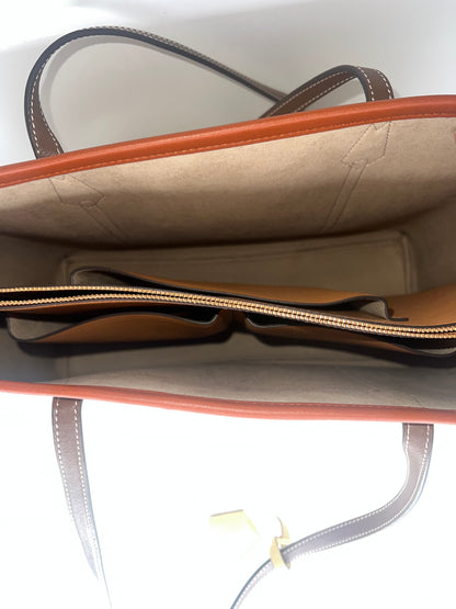 Tory Burch Colorblock Canvas & Leather Tote Bag