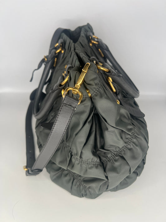 Prada Tessuto Nylon Gaufre Convertible Tote Bag