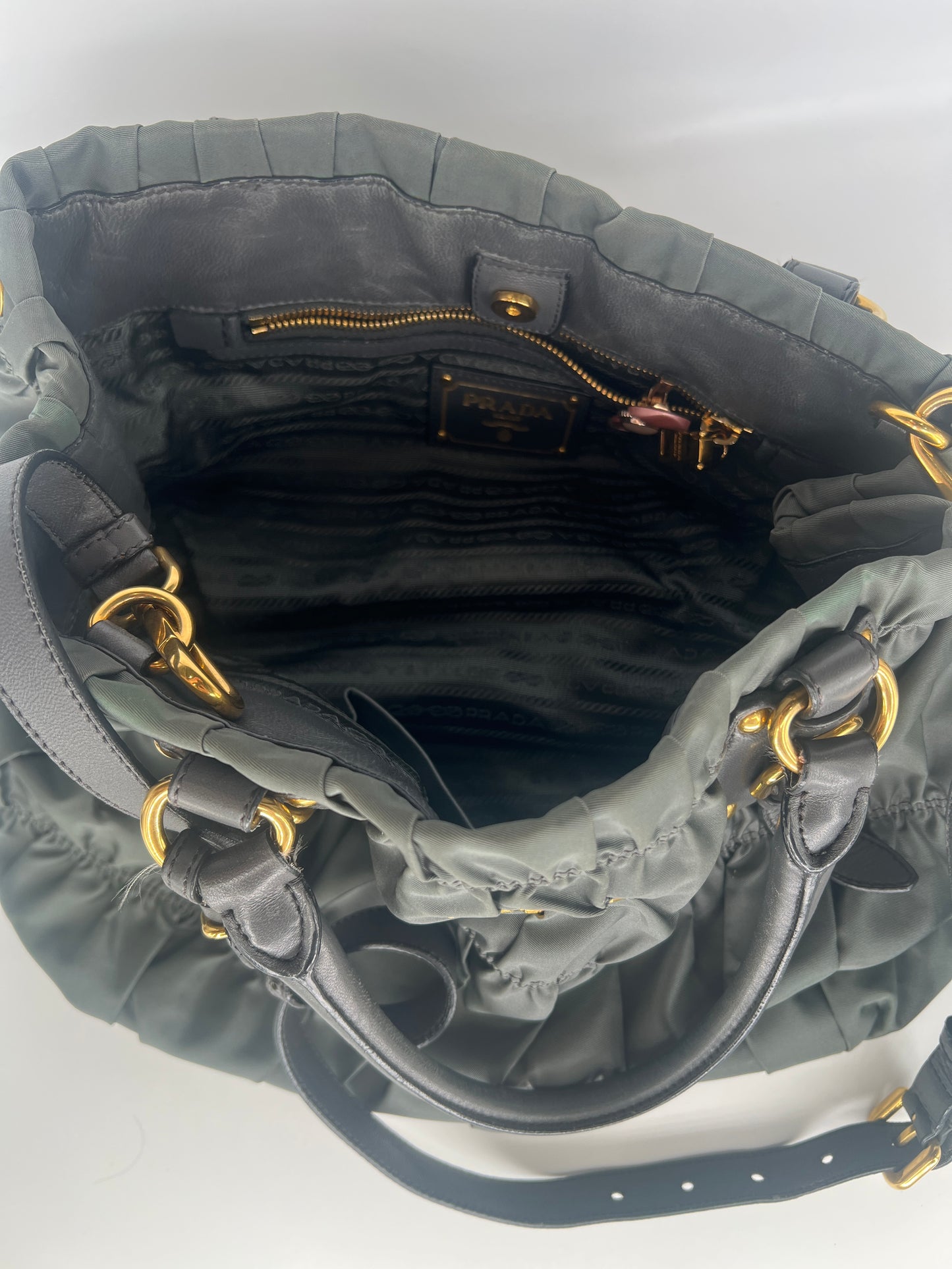 Prada Tessuto Nylon Gaufre Convertible Tote Bag
