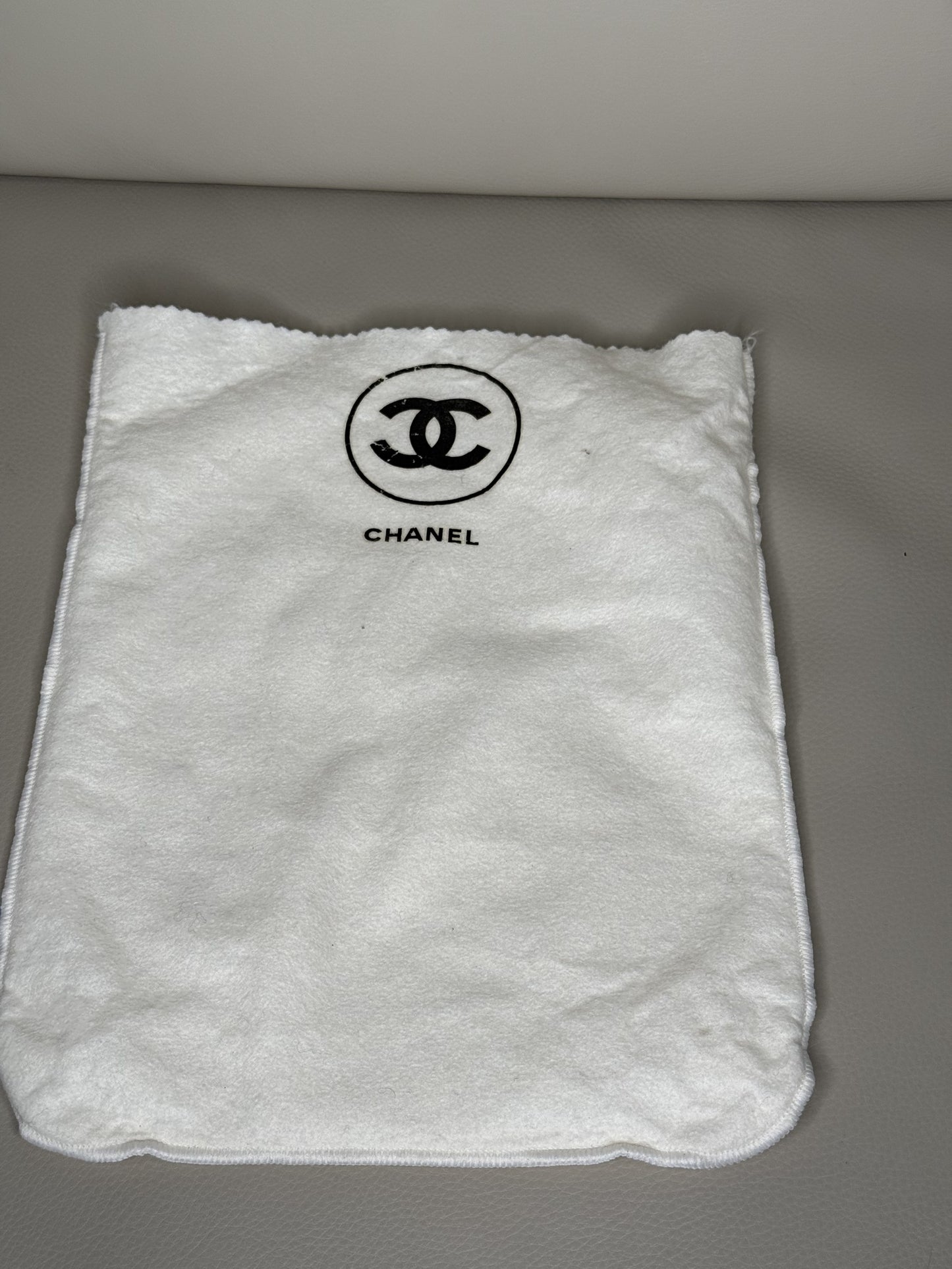 Chanel CC Patent Cosmetic Pouch in Black