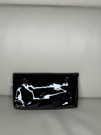 Chanel CC Patent Cosmetic Pouch in Black