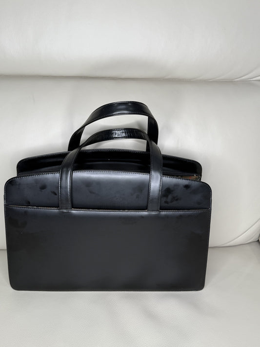 Burberry “Nina Check” Leather Tote
