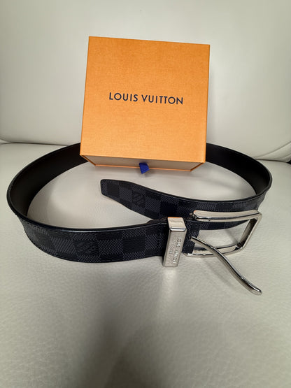Louis Vuitton Pont Neuf 35mm Belt – Damier Graphite Canvas