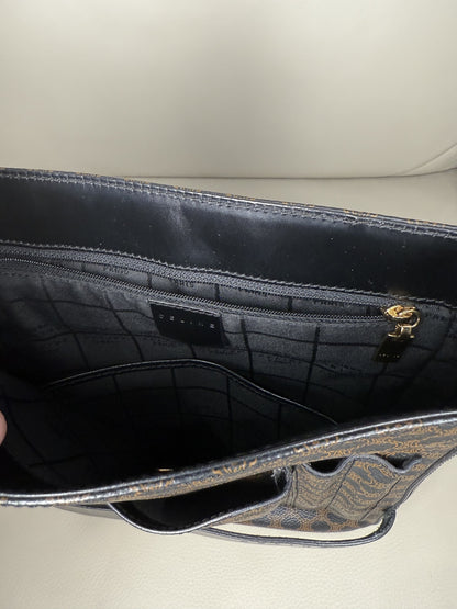 Celine Macadam Coated-Canvas Messenger Bag