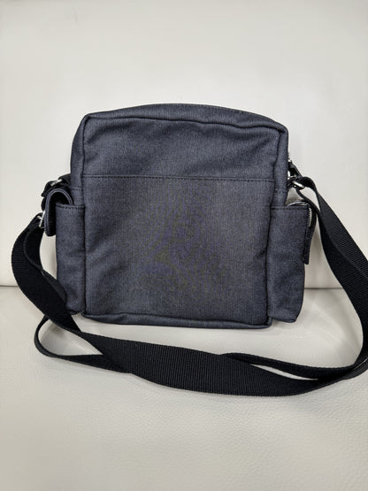Burberry Nova Check Canvas & Denim Shoulder Bag – Black