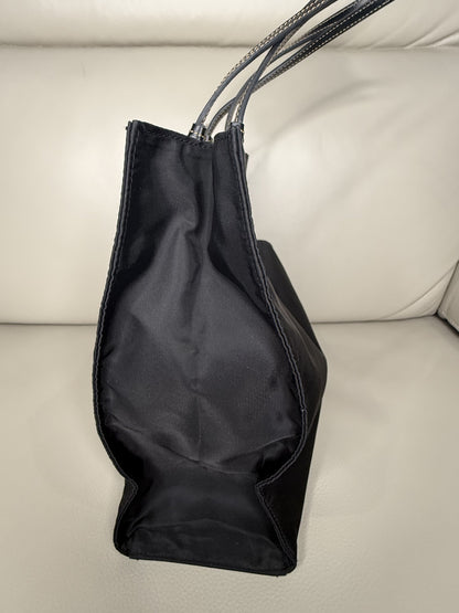 Prada Classic Black Nylon Tote Bag