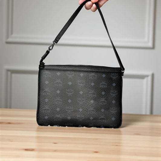MCM Medium Crossbody Pouch in Visetos Leather