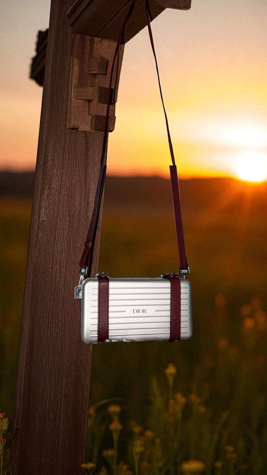 Dior x Rimowa Aluminum Personal Clutch – Pink